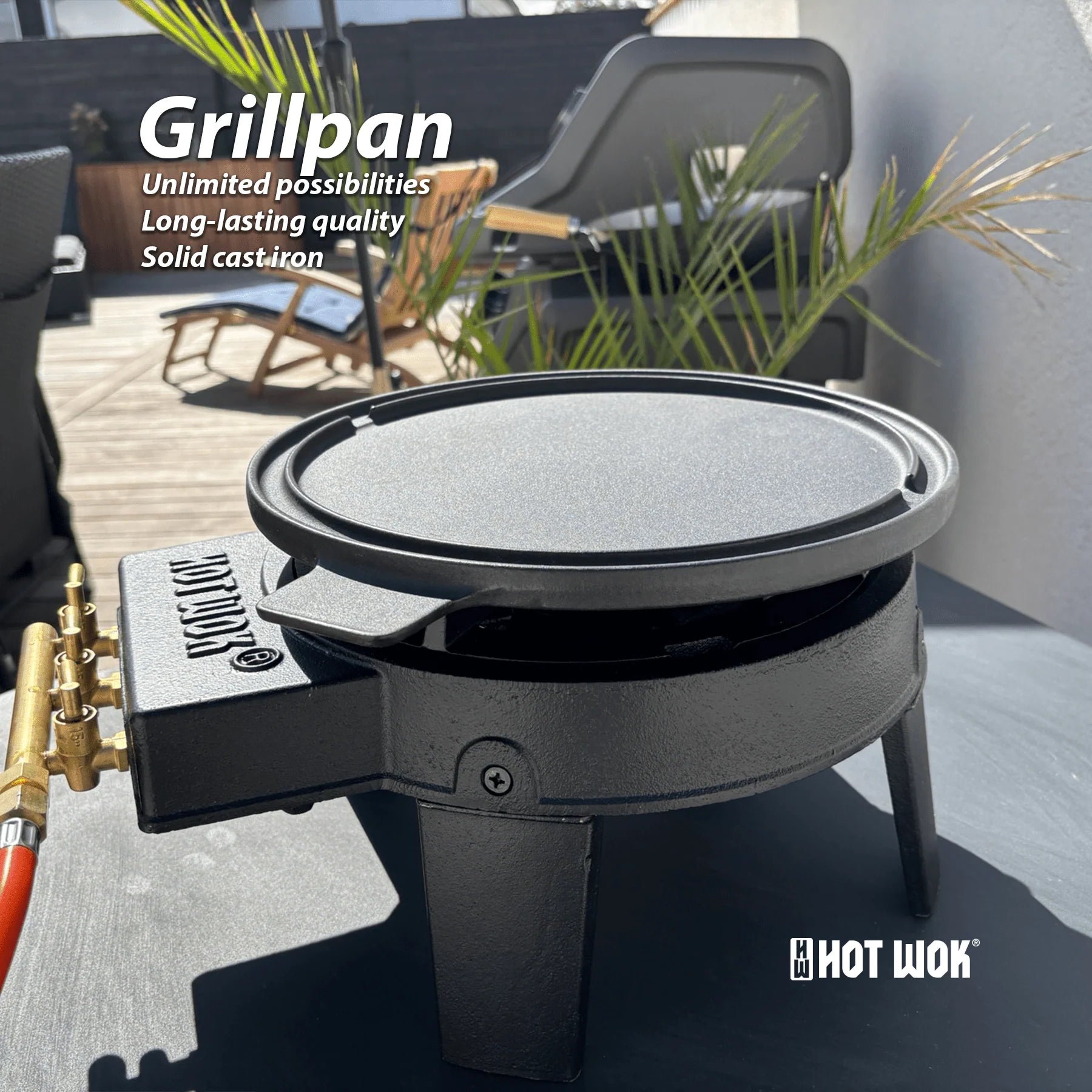 Hot Wok Gussplatte, Ø32,5cm