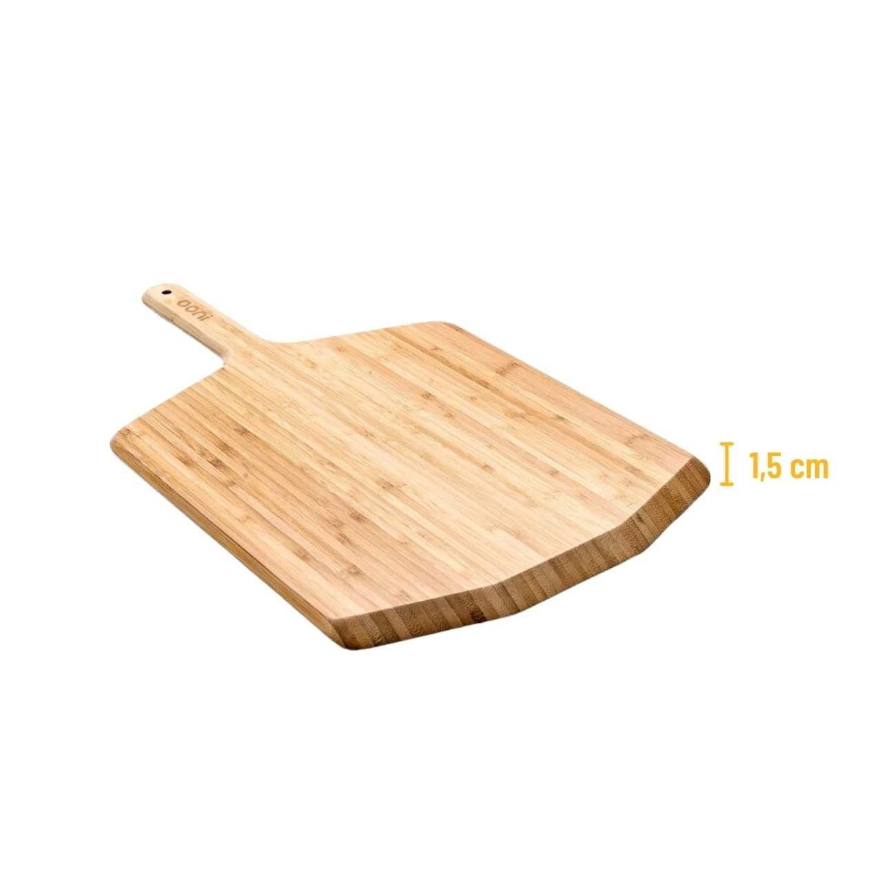 Ooni Pizzaschieber / Servierbrett, Bambus 16“