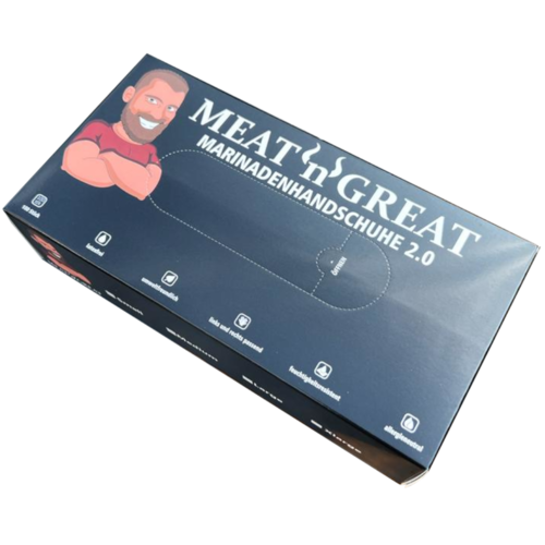 handschuhe zum marinieren Meat 'n' Great Marinadenhandschuhe 2.0, Schwarz