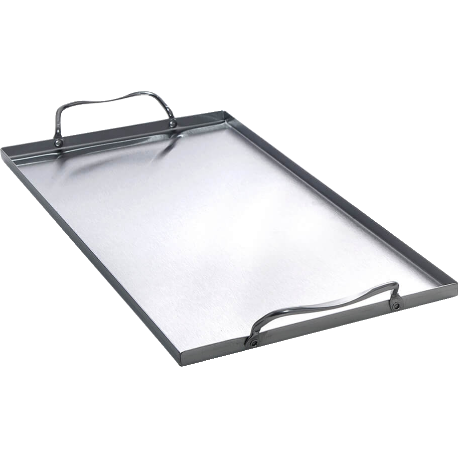 ALL’GRILL Grillwanne mit 2 Griffen, Edelstahl 39,5x19x1cm