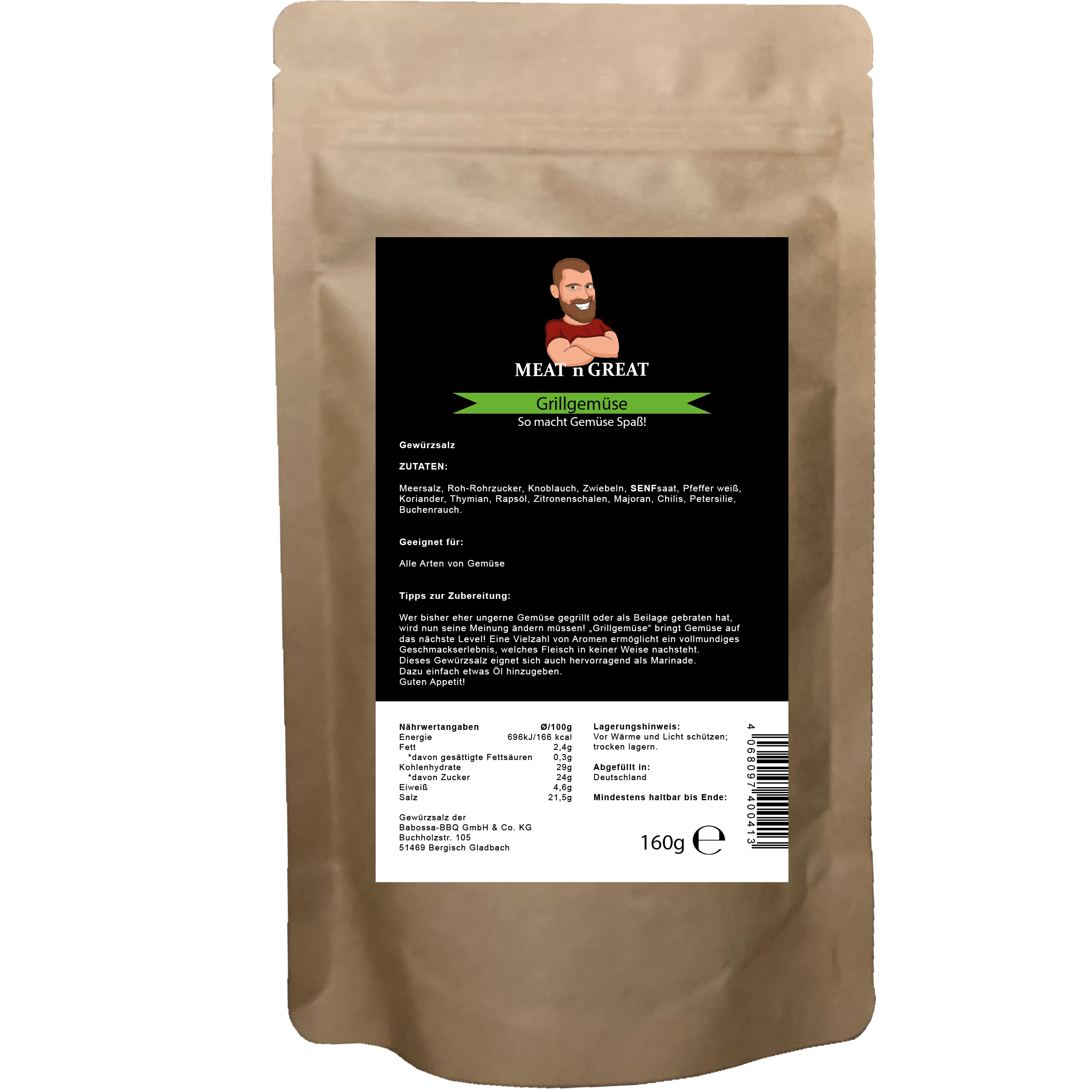 Produktbild Meat 'n' Great Grillgemüse Nachfüllbeutel 160 g