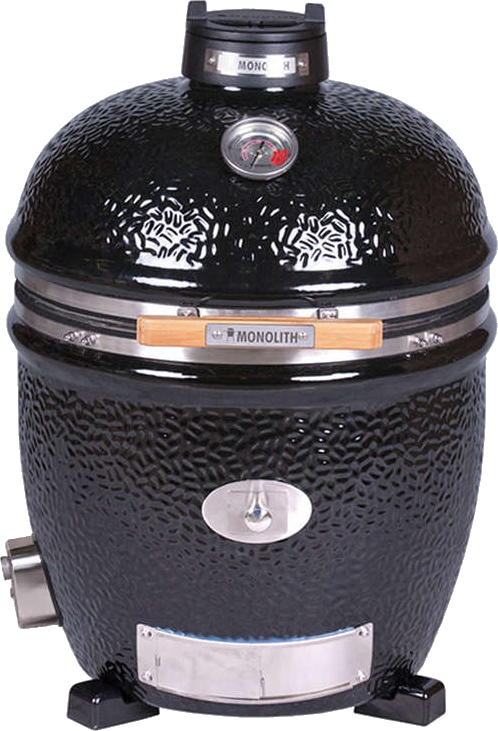 Monolith Grill Classic BBQ Guru Pro 2.0, Schwarz ohne Gestell und Seitentische