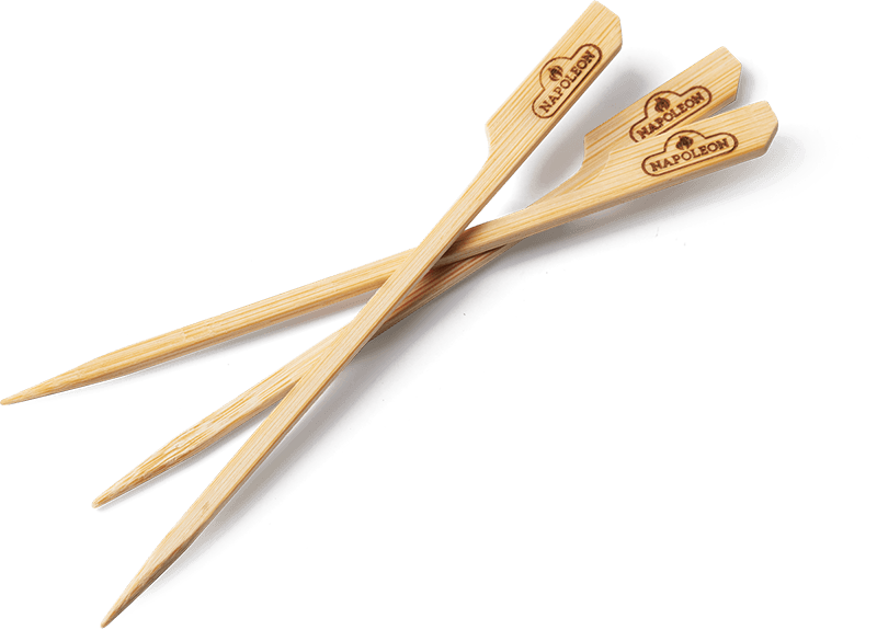 Napoleon Spieße aus Bambus, 15cm lang 48Stk