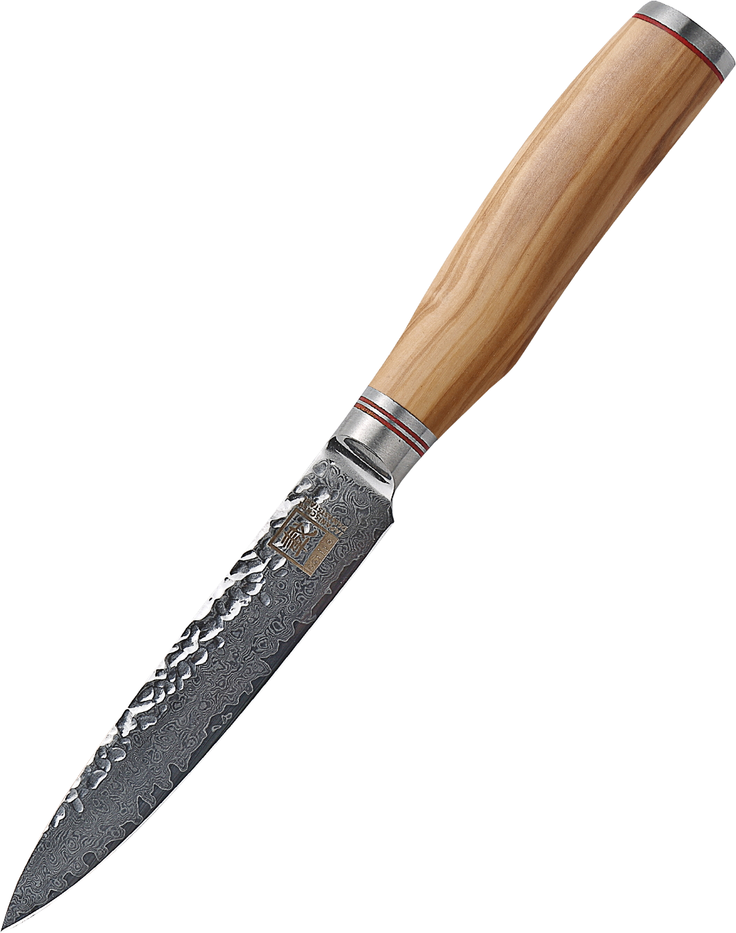 Zayiko Damast Allzweckmesser, "Olive"-Serie