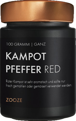 Zooze Kampot Pfeffer rot, 100g