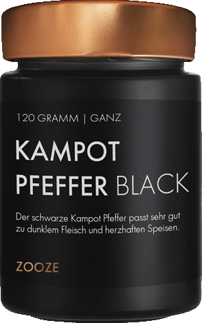 Zooze Kampot Pfeffer Schwarz, 120g