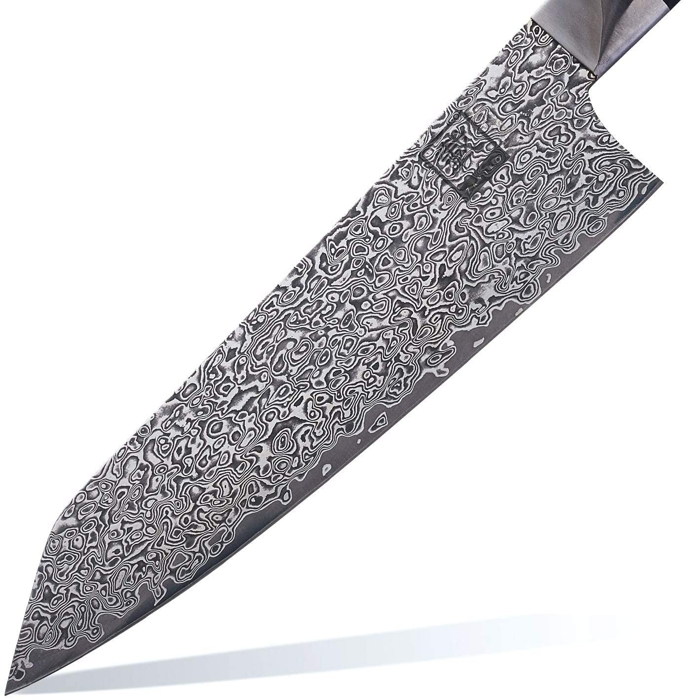 Zayiko Damast Kiritsuke Chefmesser "Black"-Serie