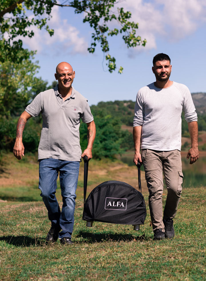 Alfa Forni Abdeckhaube & Tragetasche für Moderno Portable