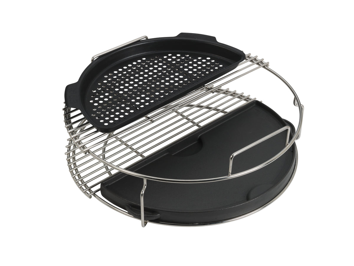 Big Green Egg gelochter halbrunder Rost, L & XL