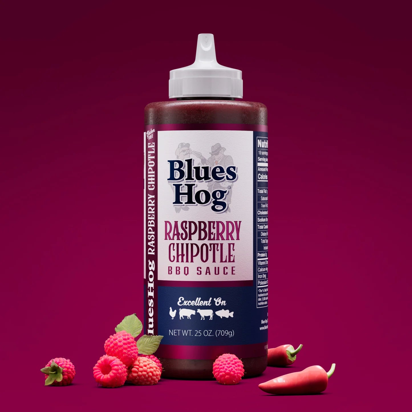 Blues Hog Raspberry Chipotle, Squeeze Flasche