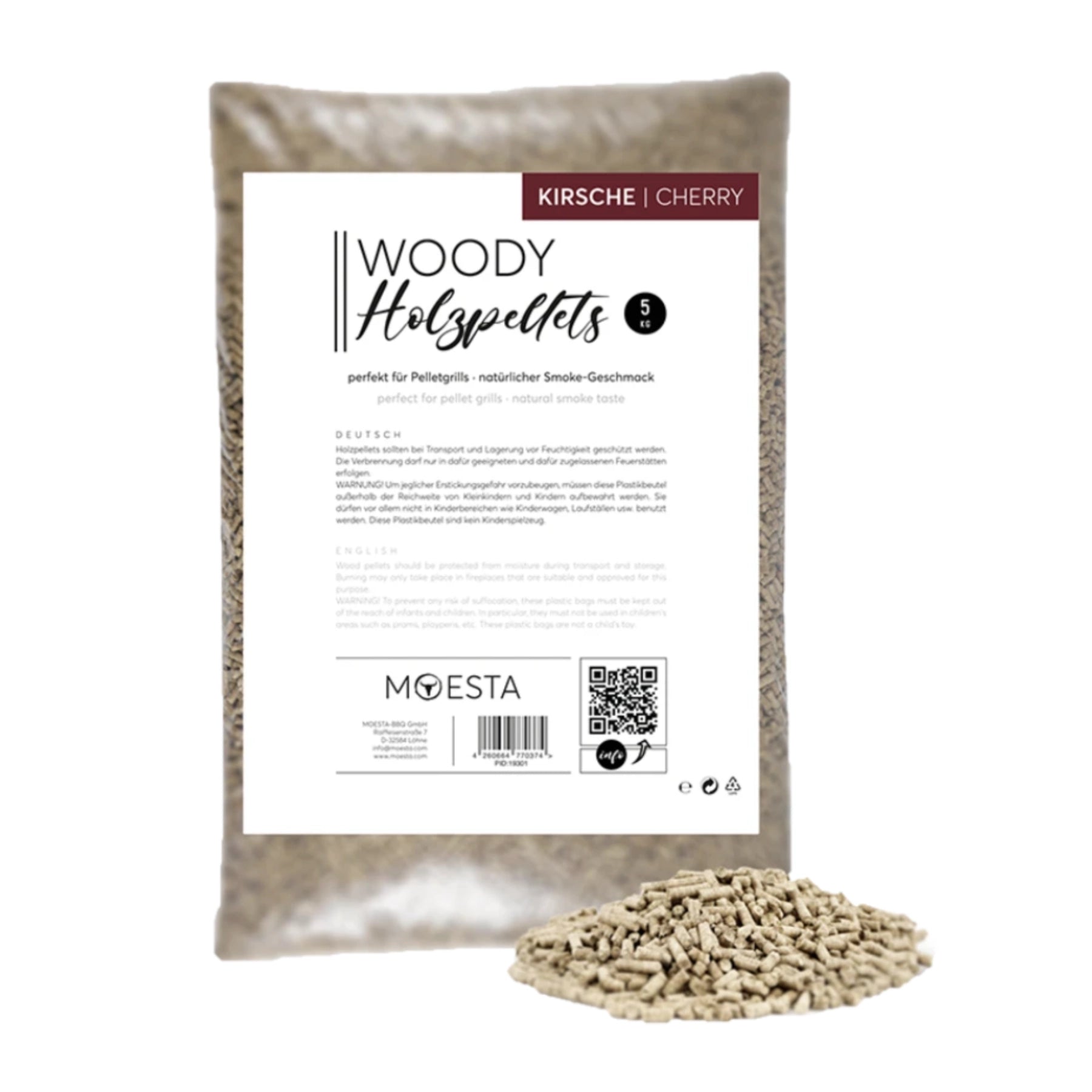 Moesta Holzpellets, Kirsche, 5kg