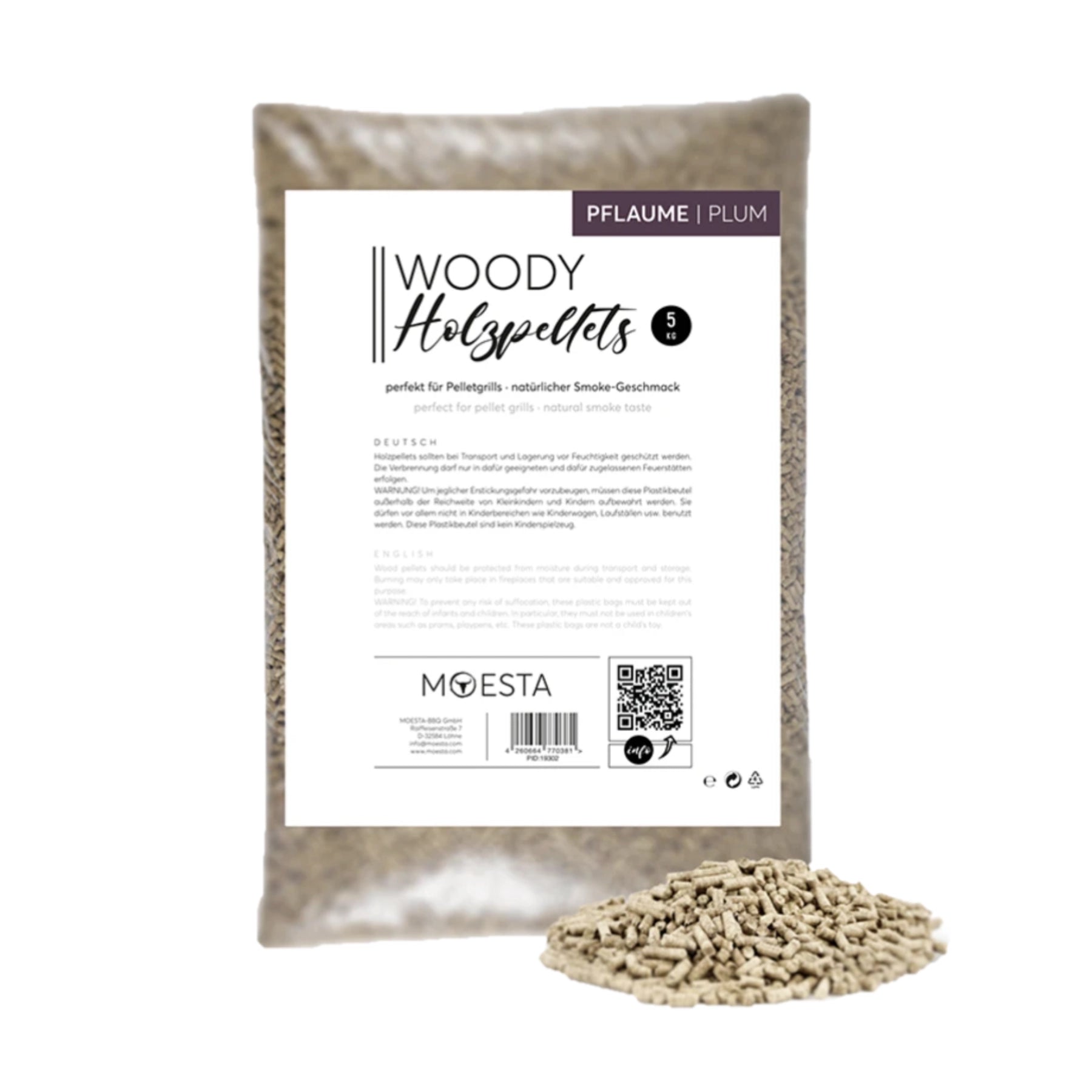 Moesta Holzpellets, Pflaume, 5kg