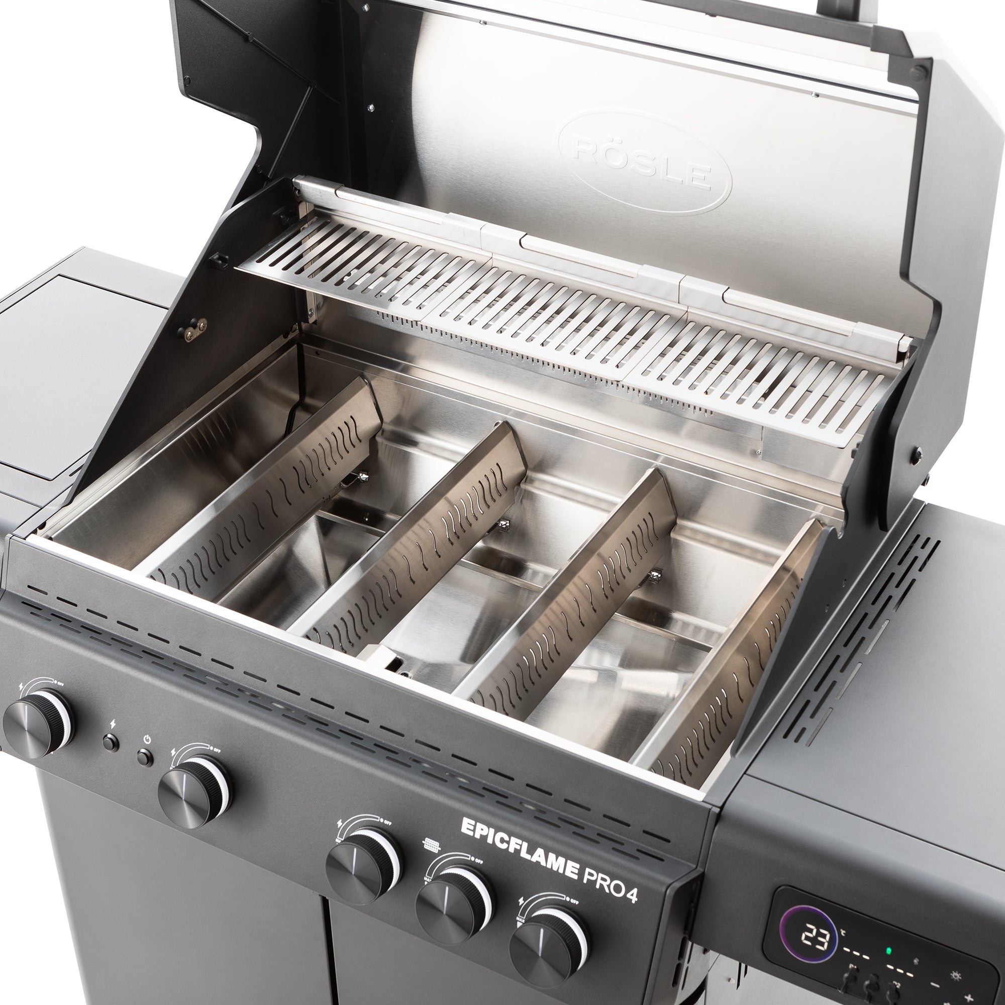 Rösle EPICFLAME Pro 4 Gasgrill inkl. Abdeckhaube