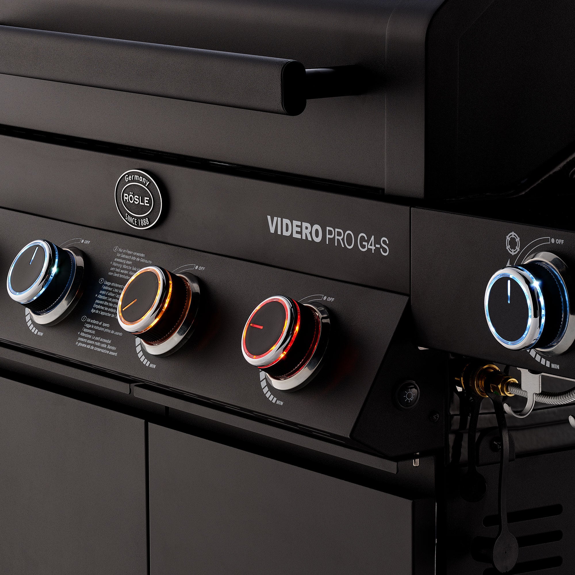 Beleuchtete Drehregler Rösle Videro Pro G4-S Vario+ 50mbar