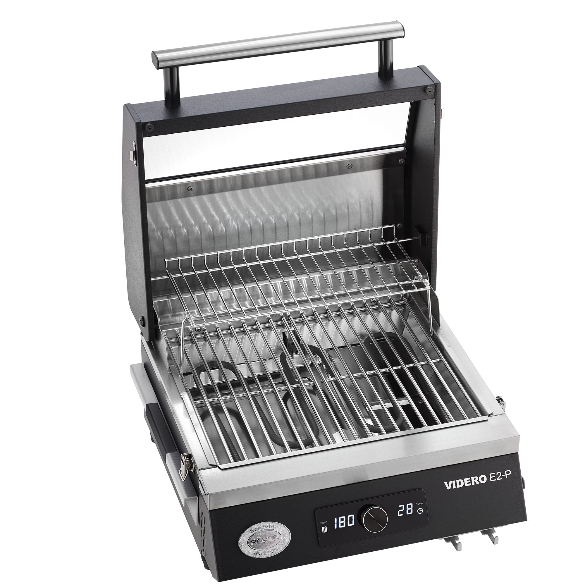 Rösle Videro Pro E2-P, Elektrogrill Inkl. Grillplatte