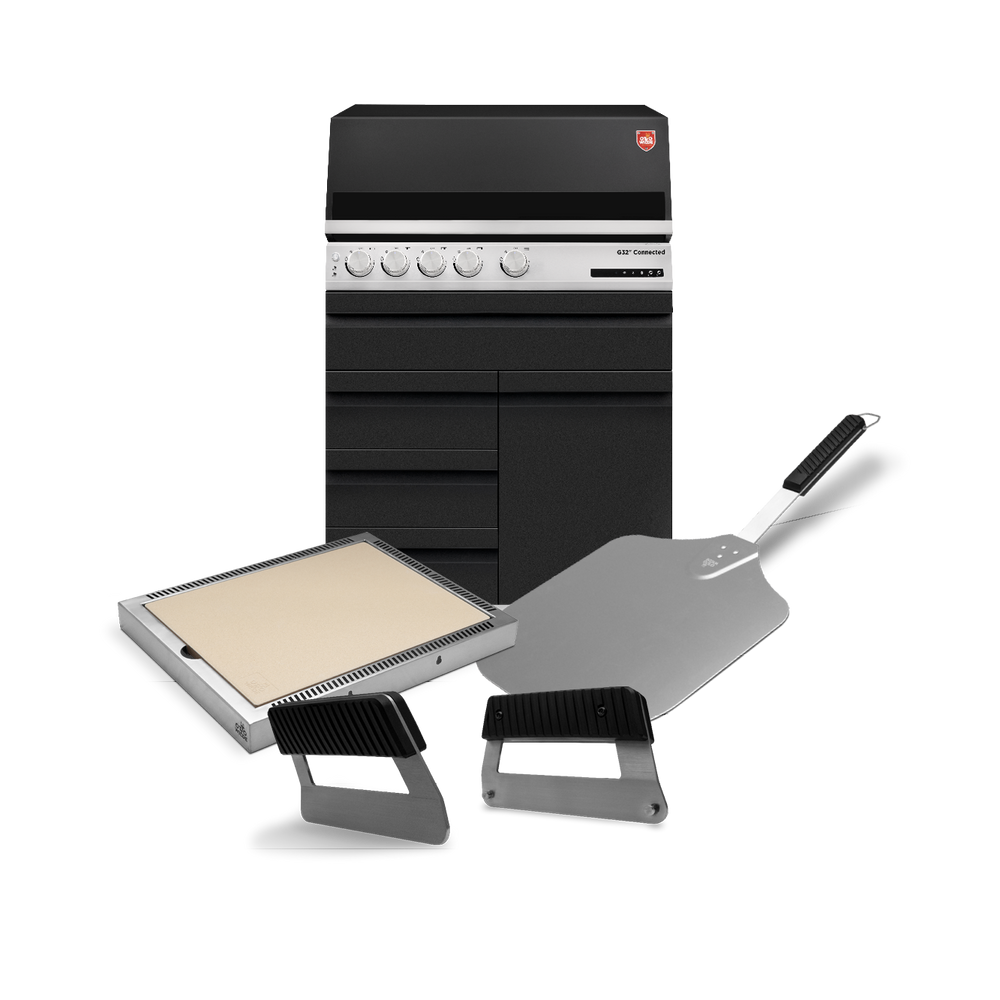 Otto Wilde „Pizza Profi“-Set mit Gasgrill G32 Connected, 3 Schubladen + 1 Tür