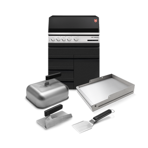 Otto Wilde „Burger Profi“-Set mit Gasgrill G32 Connected 3 Schubladen + 1 Tür