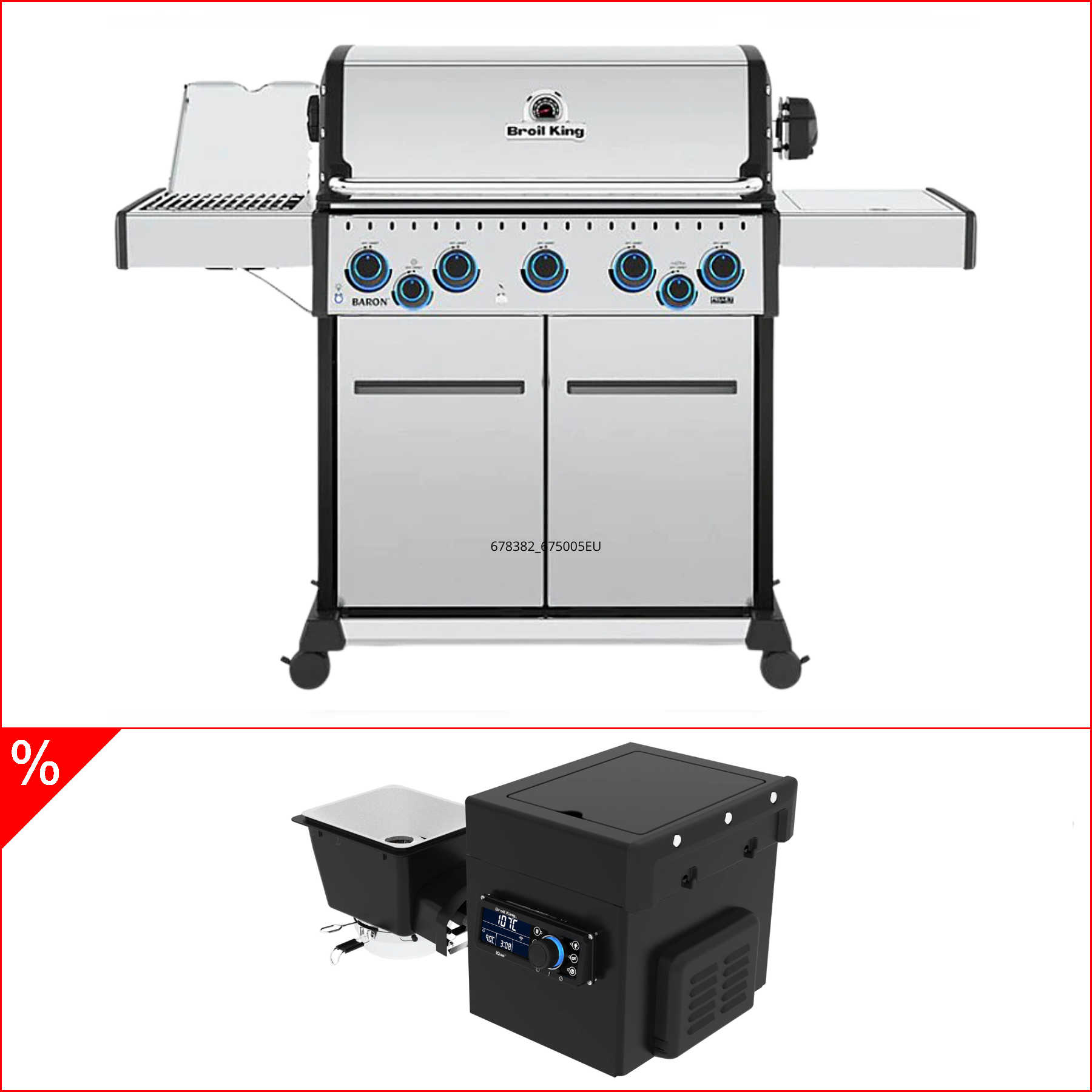 Broil King Baron S 590 IRX Gasgrill inkl. Pelletmodul 500