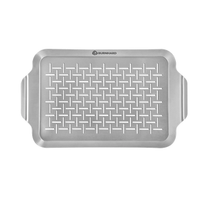 Burnhard Edelstahl Grillschale 42,5 x 25 x 2 cm