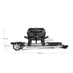 Burnhard WAYNE Jr. Balkongrill 1-Brenner inkl. Rollwagen