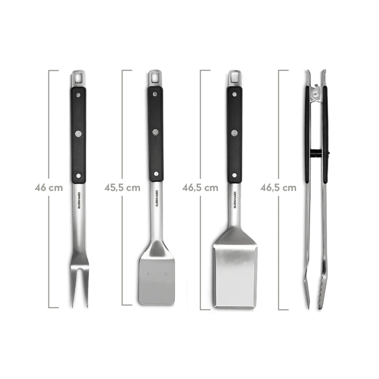 Burnhard Grillbesteck Edelstahl 4-tlg.