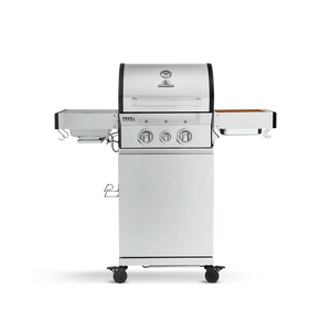 Burnhard FRED Jr. Deluxe Gasgrill 2-Brenner Edelstahl mit Edelstahlrost