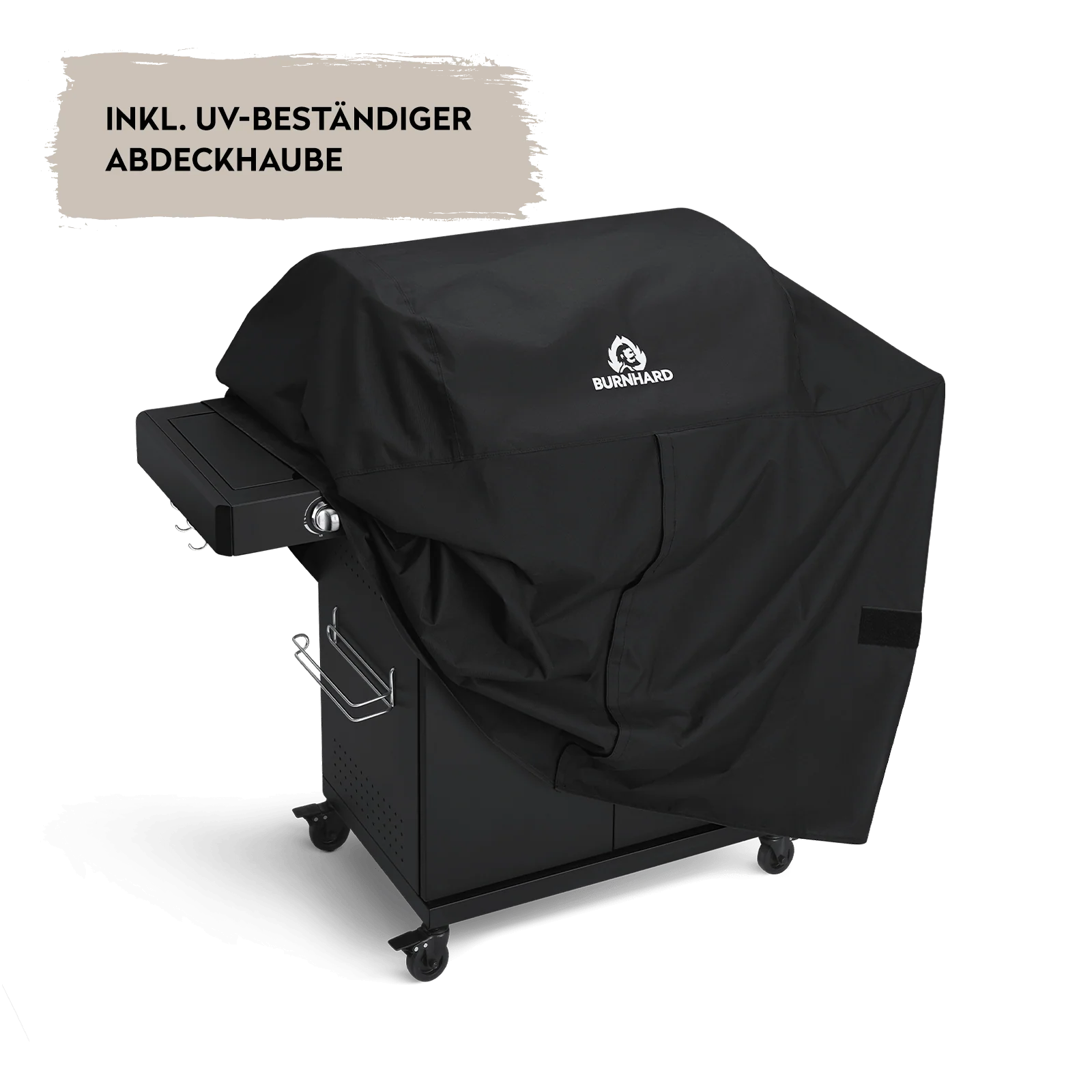 Burnhard Big FRED Deluxe Gasgrill 4-Brenner Black Edition mit Edelstahlrost (Series 3)