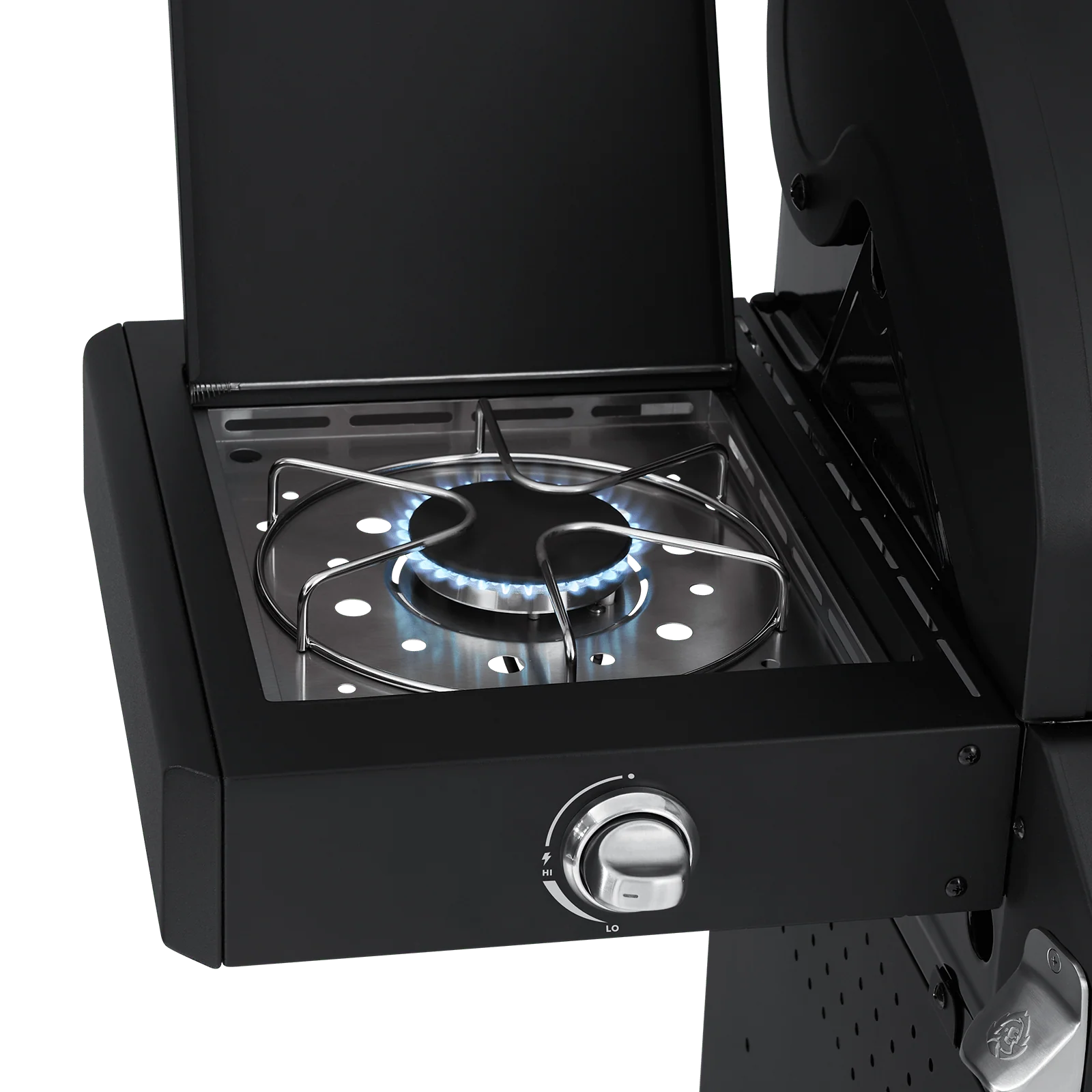 Burnhard Big FRED Deluxe Gasgrill 4-Brenner Black Edition mit Edelstahlrost (Series 3)