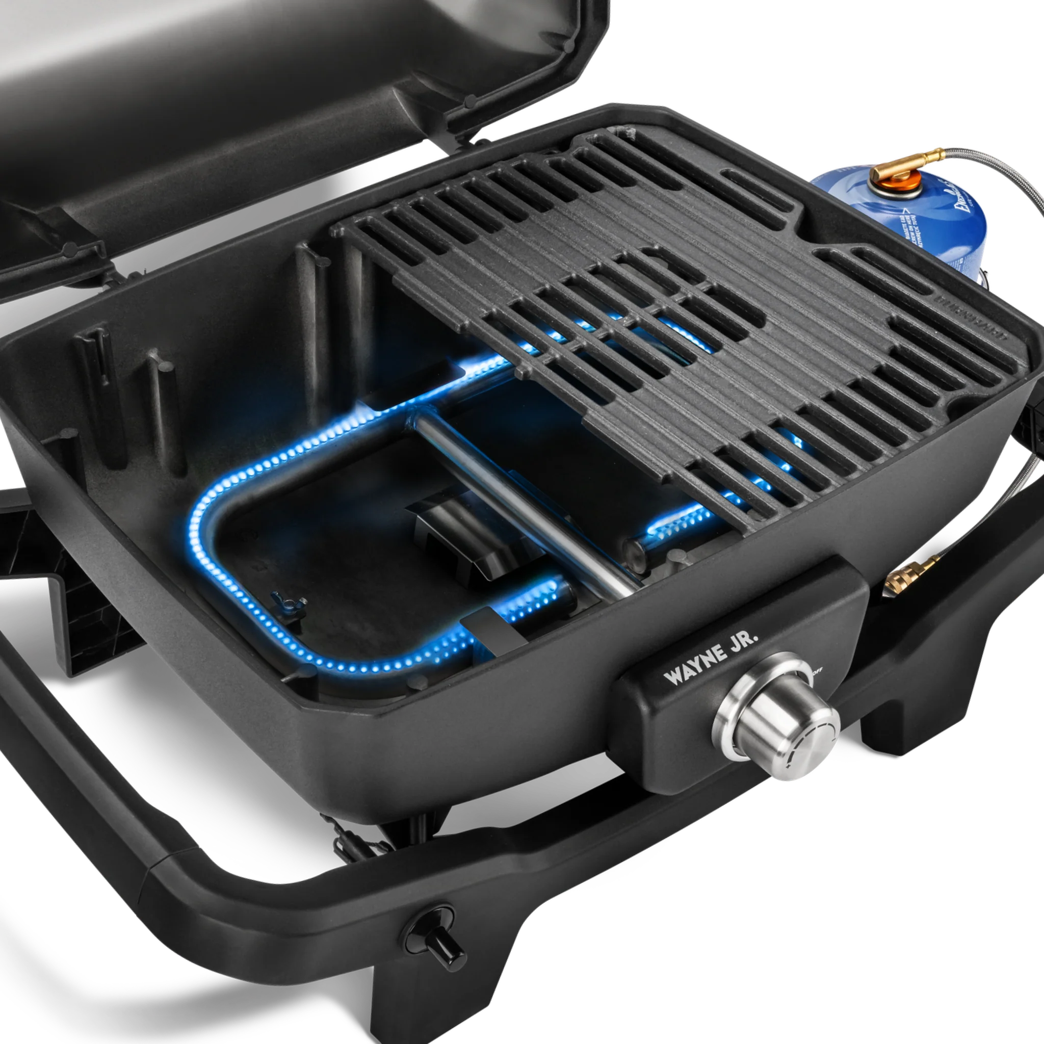 Burnhard WAYNE Jr. Balkongrill 1-Brenner inkl. Rollwagen