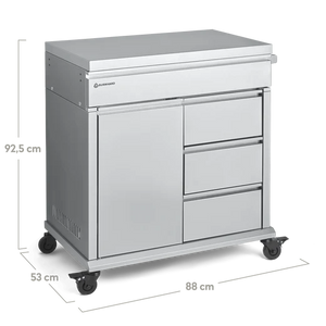 Burnhard Edelstahl Grill Beistellwagen
