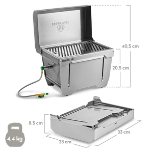 Burnhard JONES Jr. Campinggrill 1-Brenner