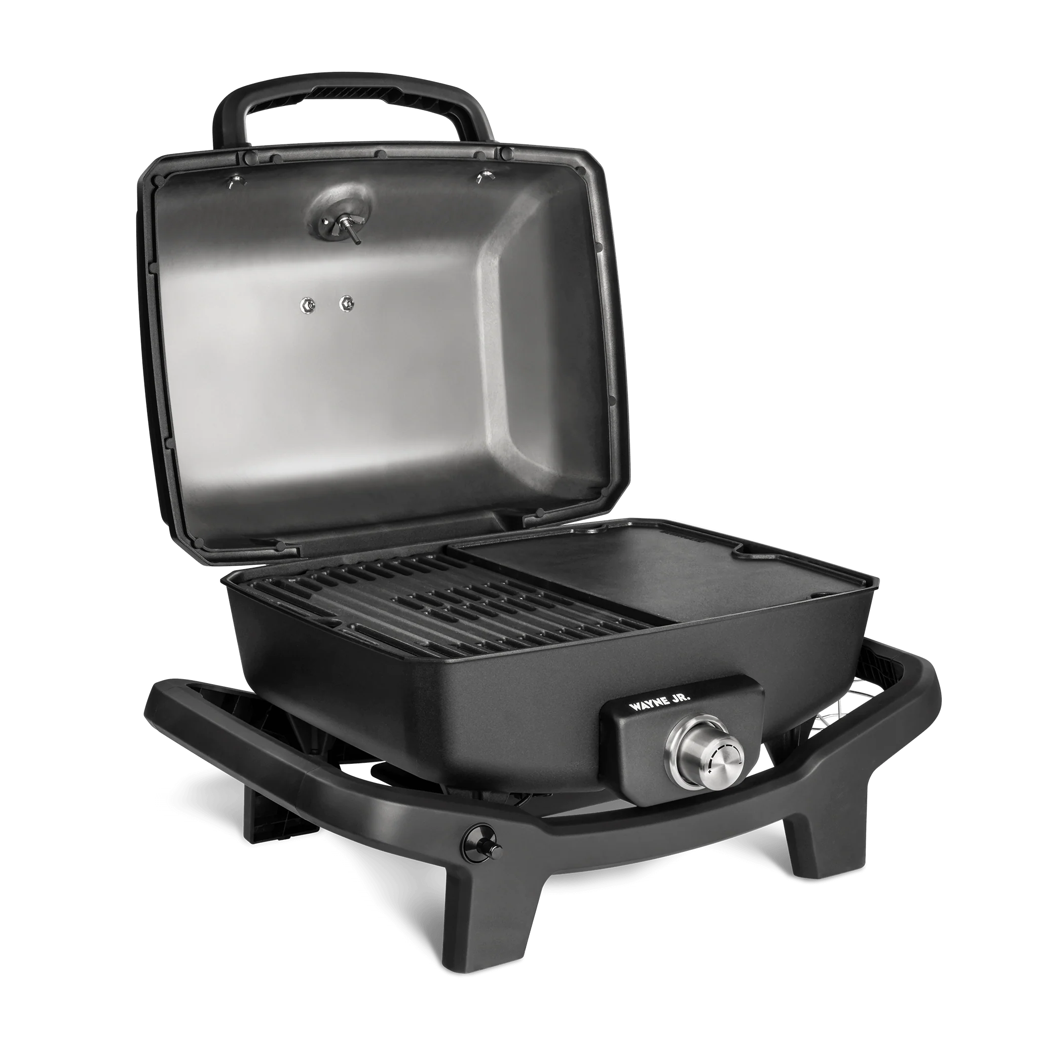 Burnhard Grillplatte Gusseisen beidseitig WAYNE Jr. 1-Brenner | 21.5 cm x 32 cm x 0.7 cm