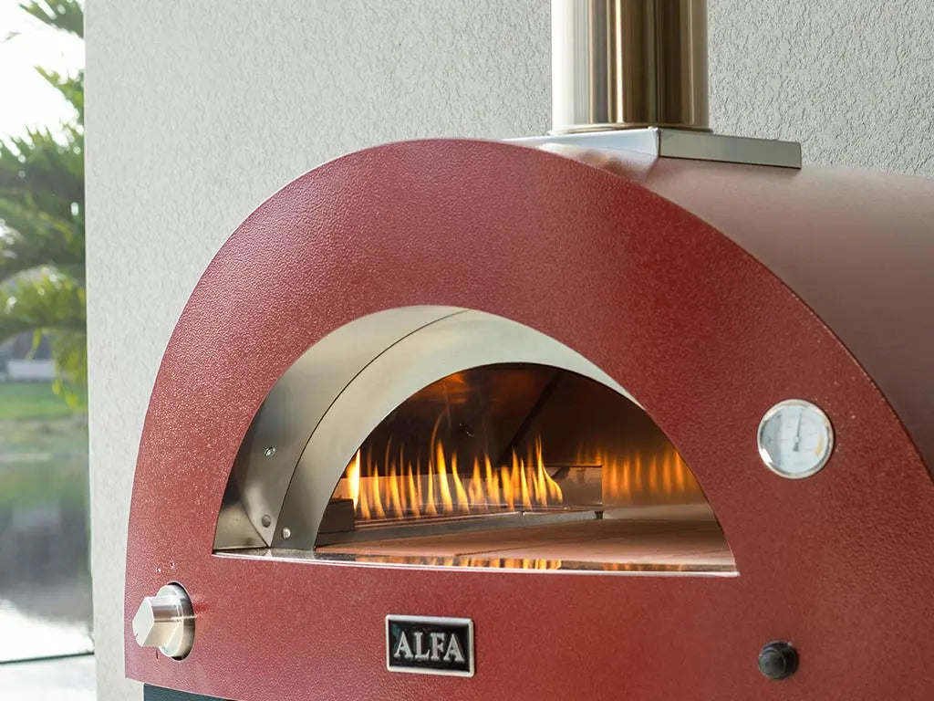 Alfa Forni Moderno 3 Pizze, Holz, Gelb