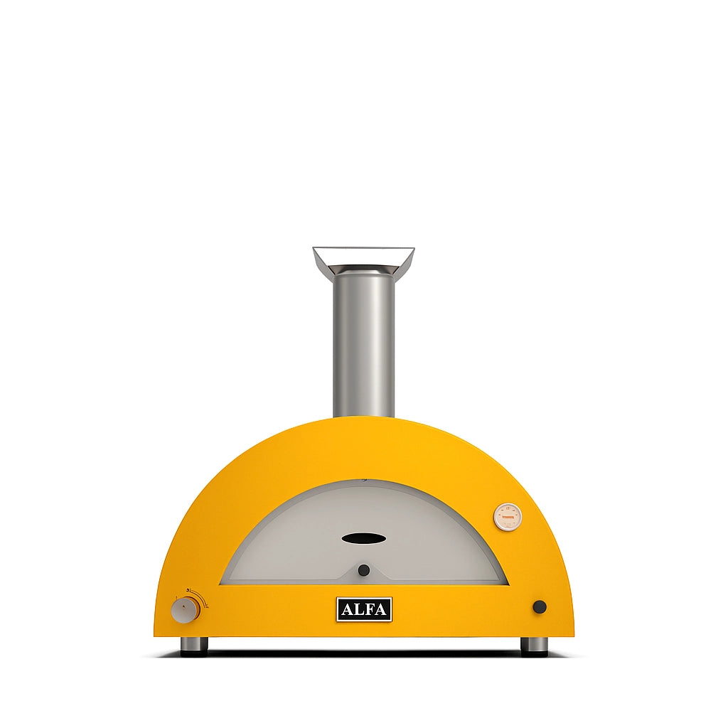 Alfa Forni Moderno 3 Pizze, Gas/Hybrid, Gelb