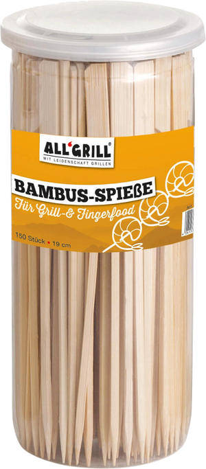 ALL’GRILL Bambus Spieße, 150Stk. 19cm