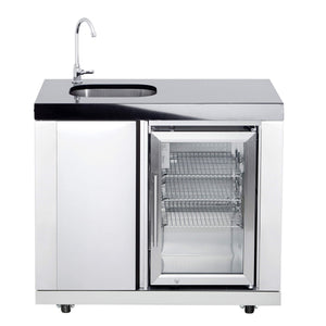 All'Grill Modul 1 - Waschbecken- /Kühlschrankkombi (Becken links)
