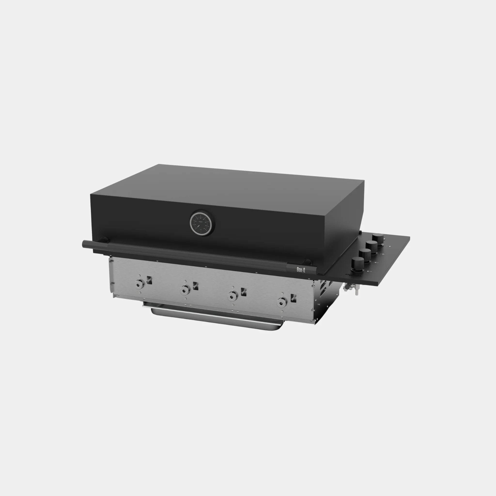 Brabura Box-Q-Einbaugrill 4-Brenner | Neuestes Edelstahlmodell