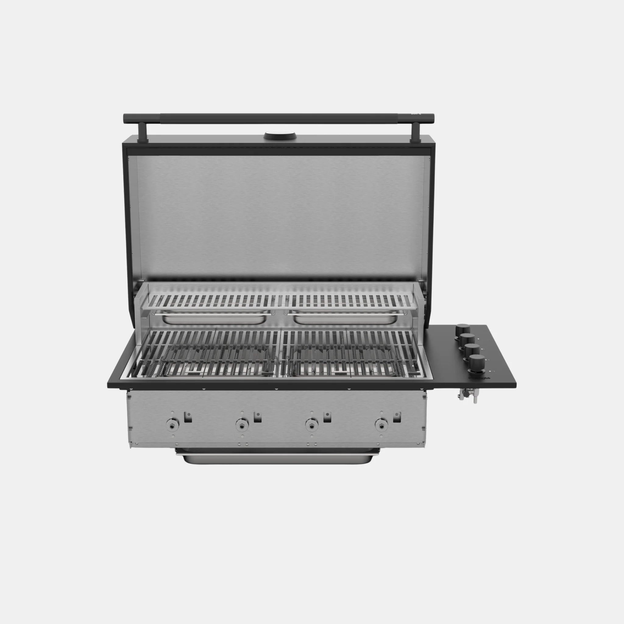 Brabura Box-Q-Einbaugrill 4-Brenner | Neuestes Edelstahlmodell