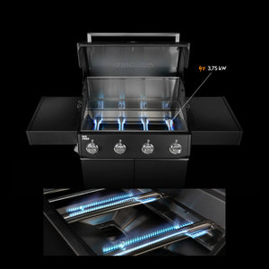 Burnhard Big FRED Base Gasgrill 4-Brenner Basic mit Edelstahlrost Series 4