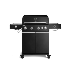 Burnhard Big FRED Deluxe+ Gasgrill Black Edition 4-Brenner mit Edelstahlrost Series 4