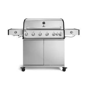 Burnhard Fat FRED Deluxe+ Gasgrill 6-Brenner Edelstahl mit Edelstahlrost Series 4