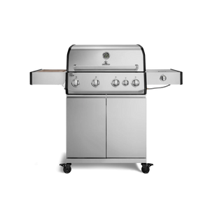 Burnhard Big FRED Deluxe Gasgrill Edelstahl 4-Brenner mit Edelstahlrost Series 4