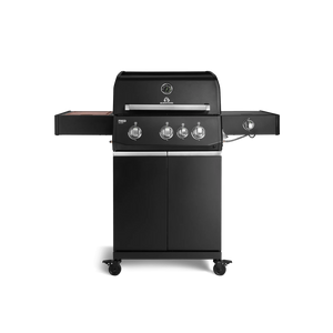 Burnhard FRED Deluxe Gasgrill 3-Brenner Black Edition mit Edelstahlrost Series 4