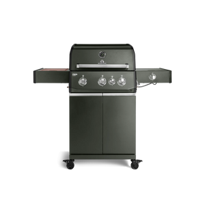 Burnhard FRED Deluxe Gasgrill 3-Brenner Green Edition mit Edelstahlrost Series 4