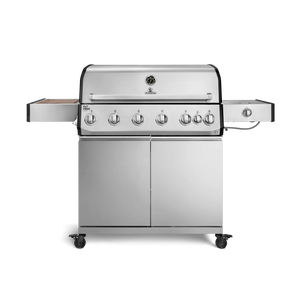 Burnhard Fat FRED Deluxe Gasgrill 6-Brenner Edelstahl mit Edelstahlrost Series 4