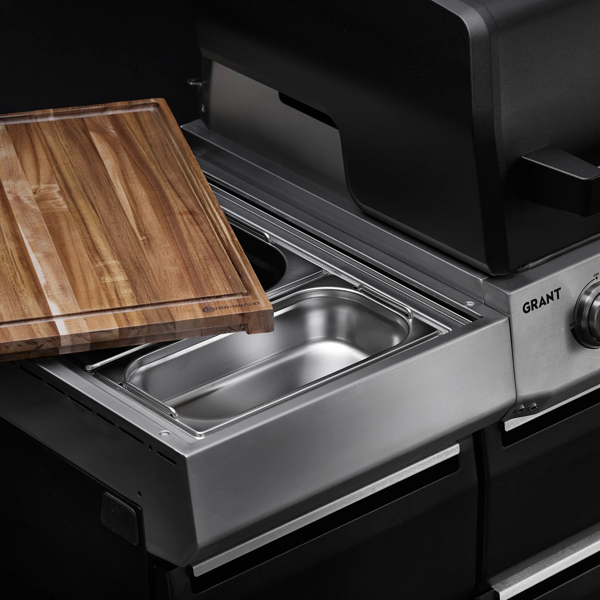 Burnhard GRANT Upgrade - Modularer Gasgrill 4-Brenner mit Schubladen und Edelstahlrost