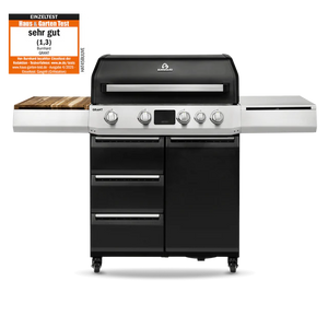 Burnhard GRANT Upgrade - Modularer Gasgrill 4-Brenner mit Schubladen und Gusseisenrost
