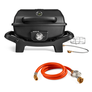 Burnhard WAYNE Jr. Balkongrill 1-Brenner inkl. Gasflaschen Adapter