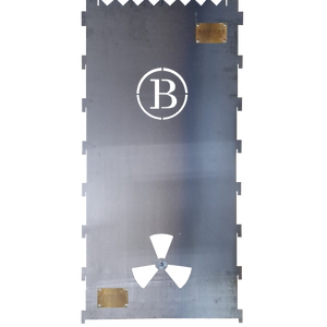 Babossa Feuertonne, Unterbau Wand vorne