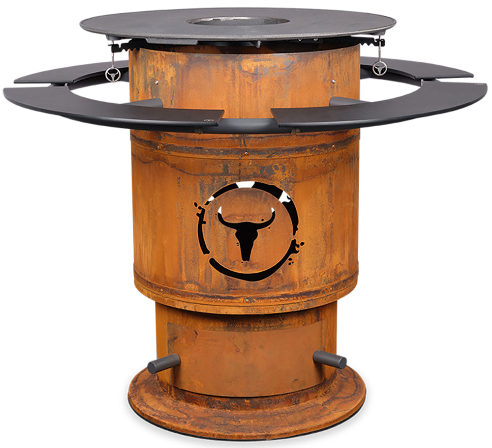 Anwendungsbild Moesta Bandit FirePlace - Tischplatte Paperplank schwarz